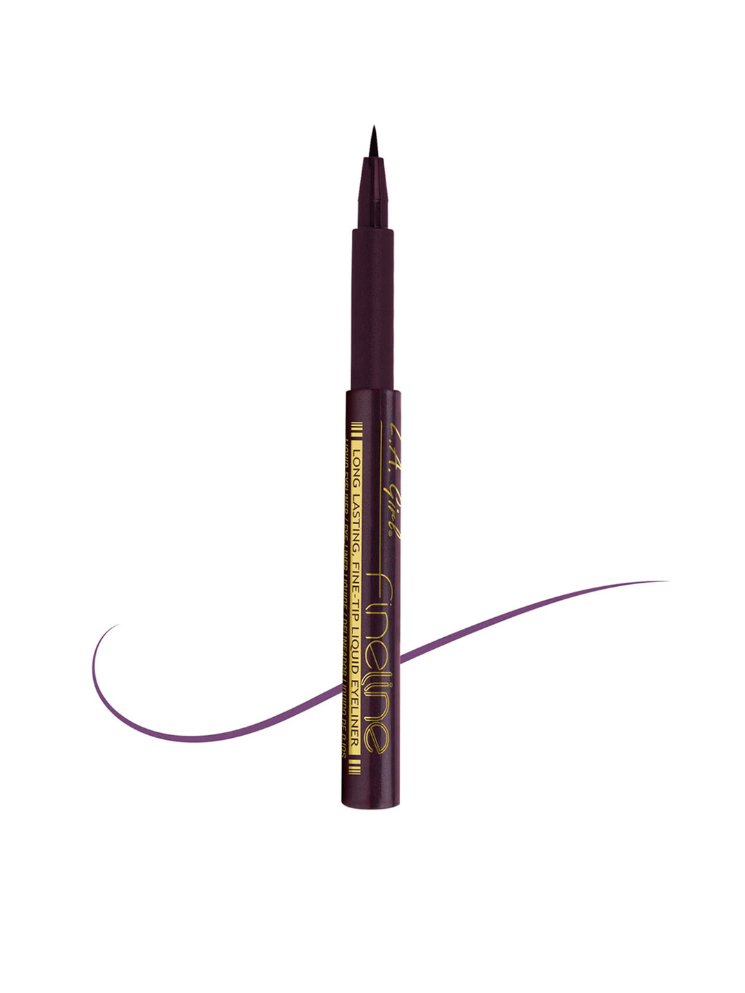 L.A Girl Fineline Long Lasting Fine Tip Liquid Eyeliner 1.1 ml - Plum