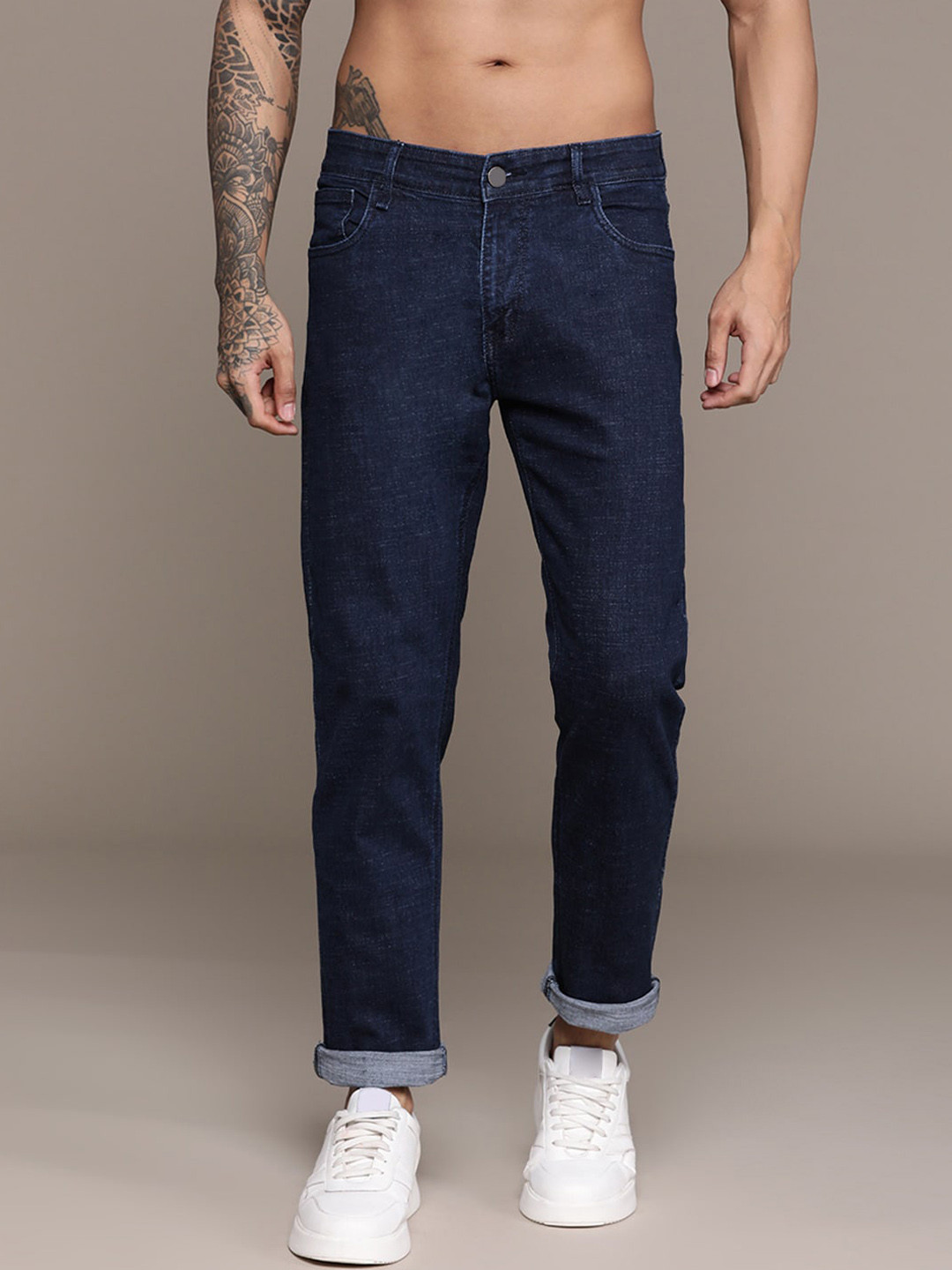 Xee Men Comfort Mid-Rise Slim Fit Stretchable Jeans