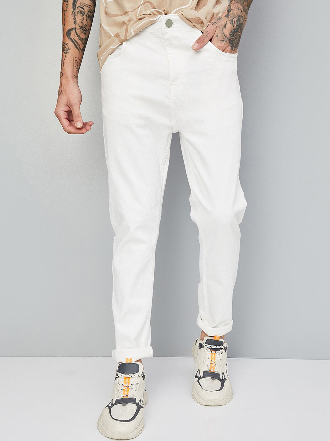 Xee Men Comfort Mid-Rise Slim Fit Stretchable Jeans