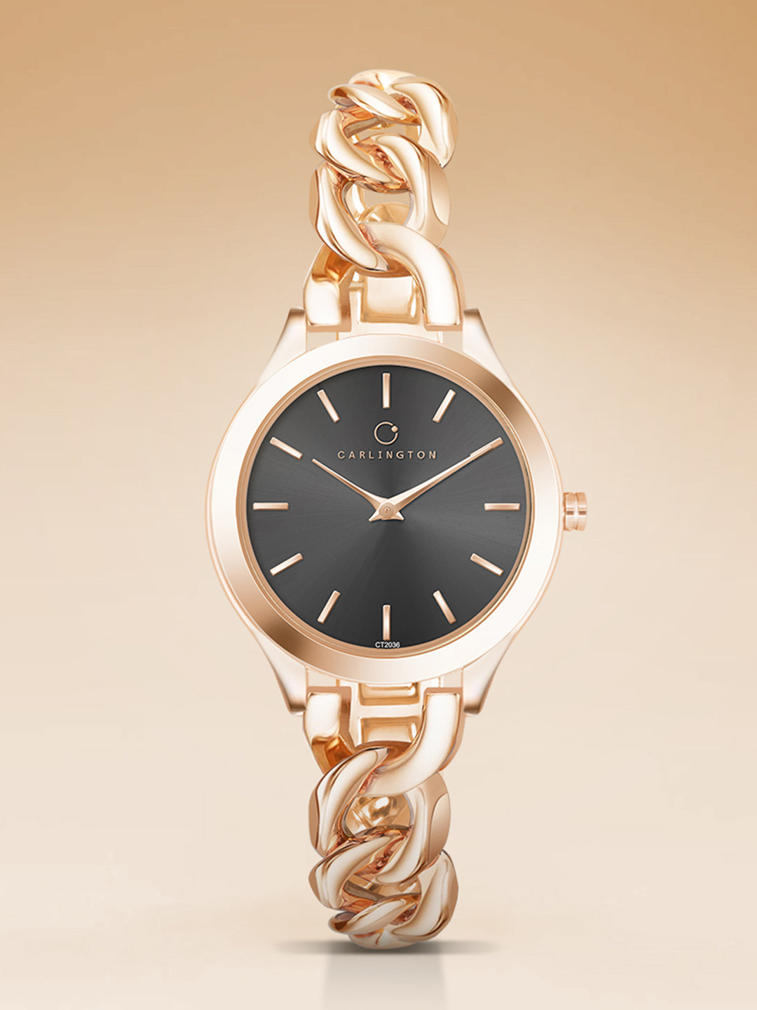 CARLINGTON Women Dial & Stainless Steel Round Analogue Chronograph Watch Iconic 2036