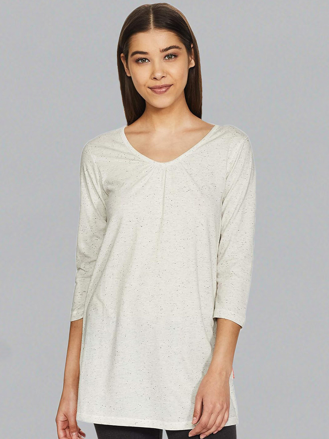 Dream of Glory Inc Round Neck Three-Quarter Sleeves Bohemian Top