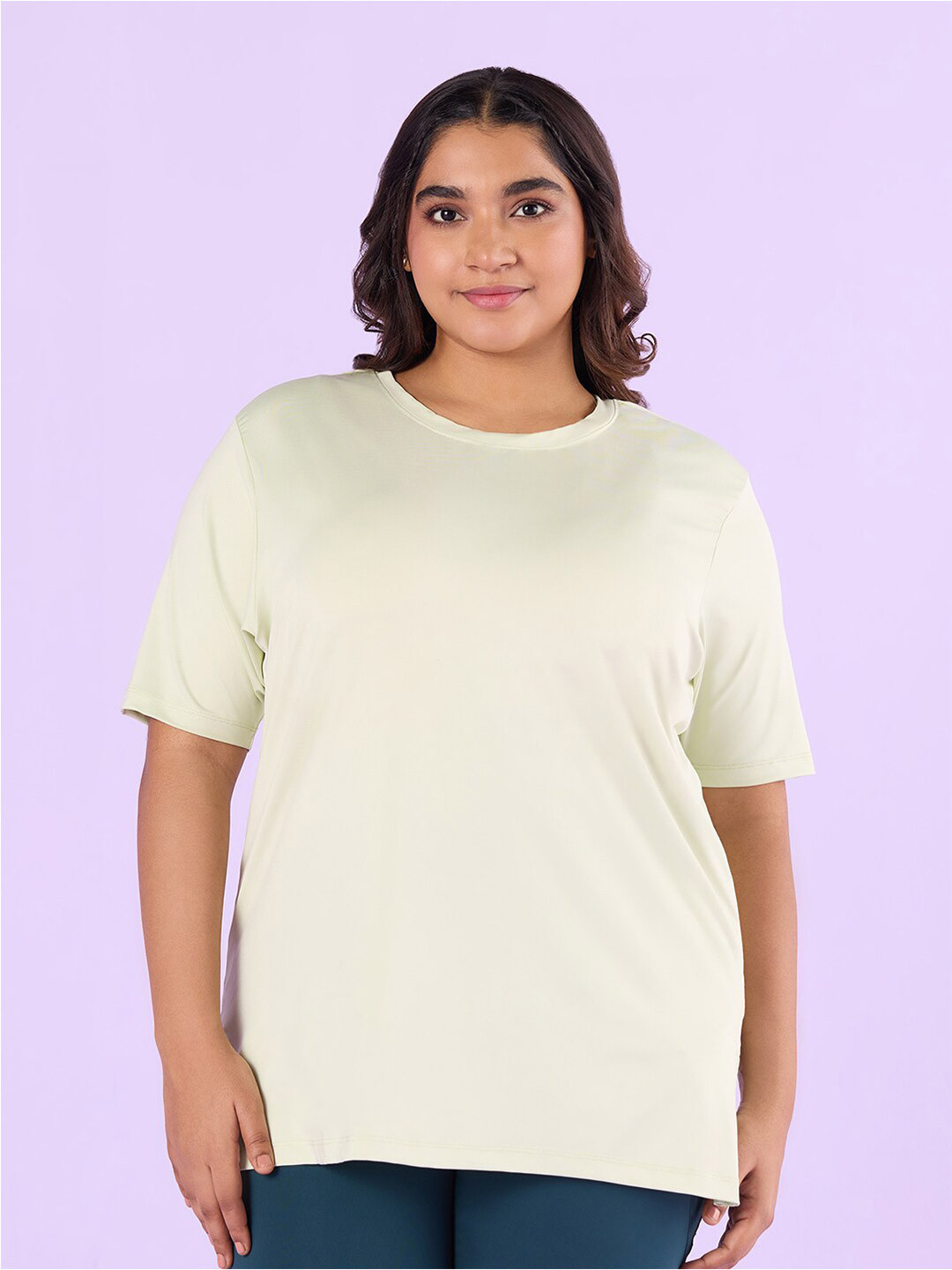 Big Hello - The Plus Life   Round Neck T-shirt