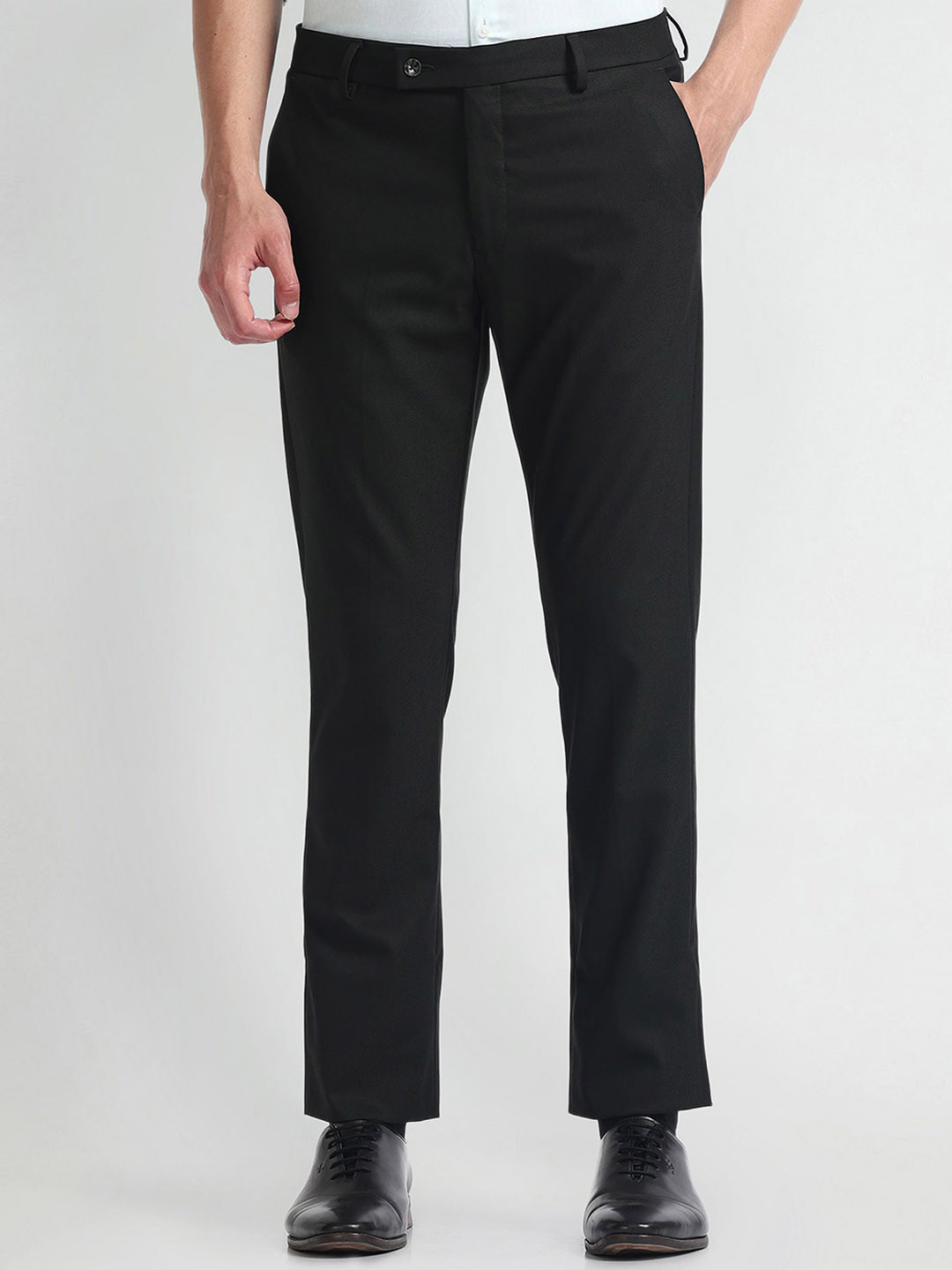 Arrow Men Smart Slim Fit Formal Trousers