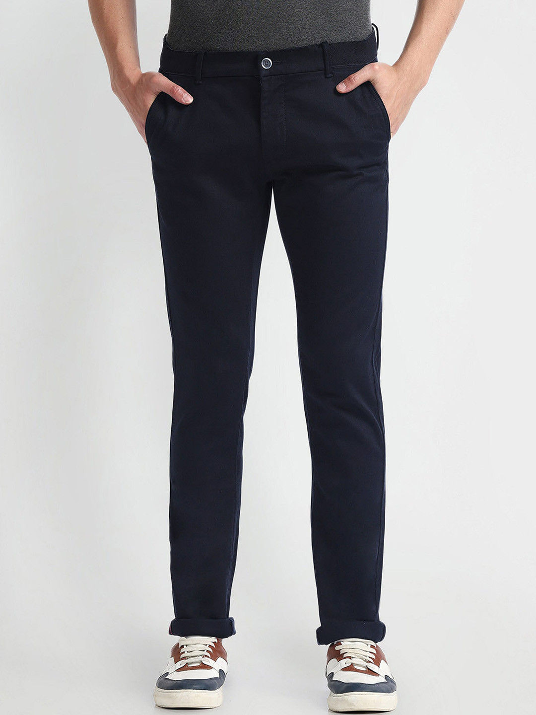 Arrow Sport Men Slim Fit Mid Rise Autoflex Chinos Trouser