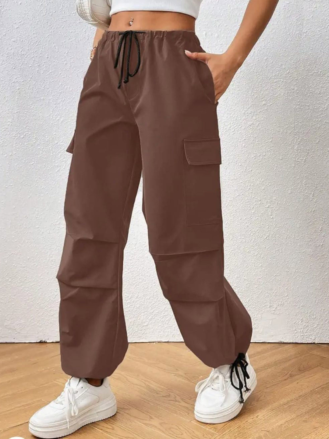 Next One Women Baggy Fit Parachute Trousers
