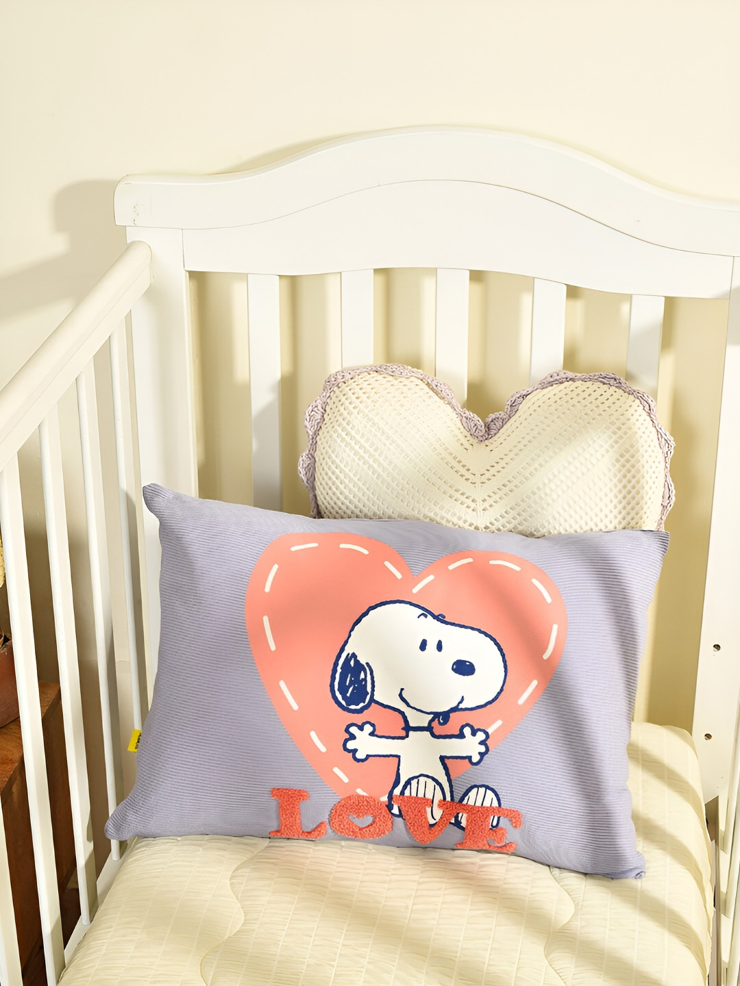 MiArcus Peanuts Snoopy Purple Cartoon Characters Cotton Medium Sleep Pillow-35 x 50 cm