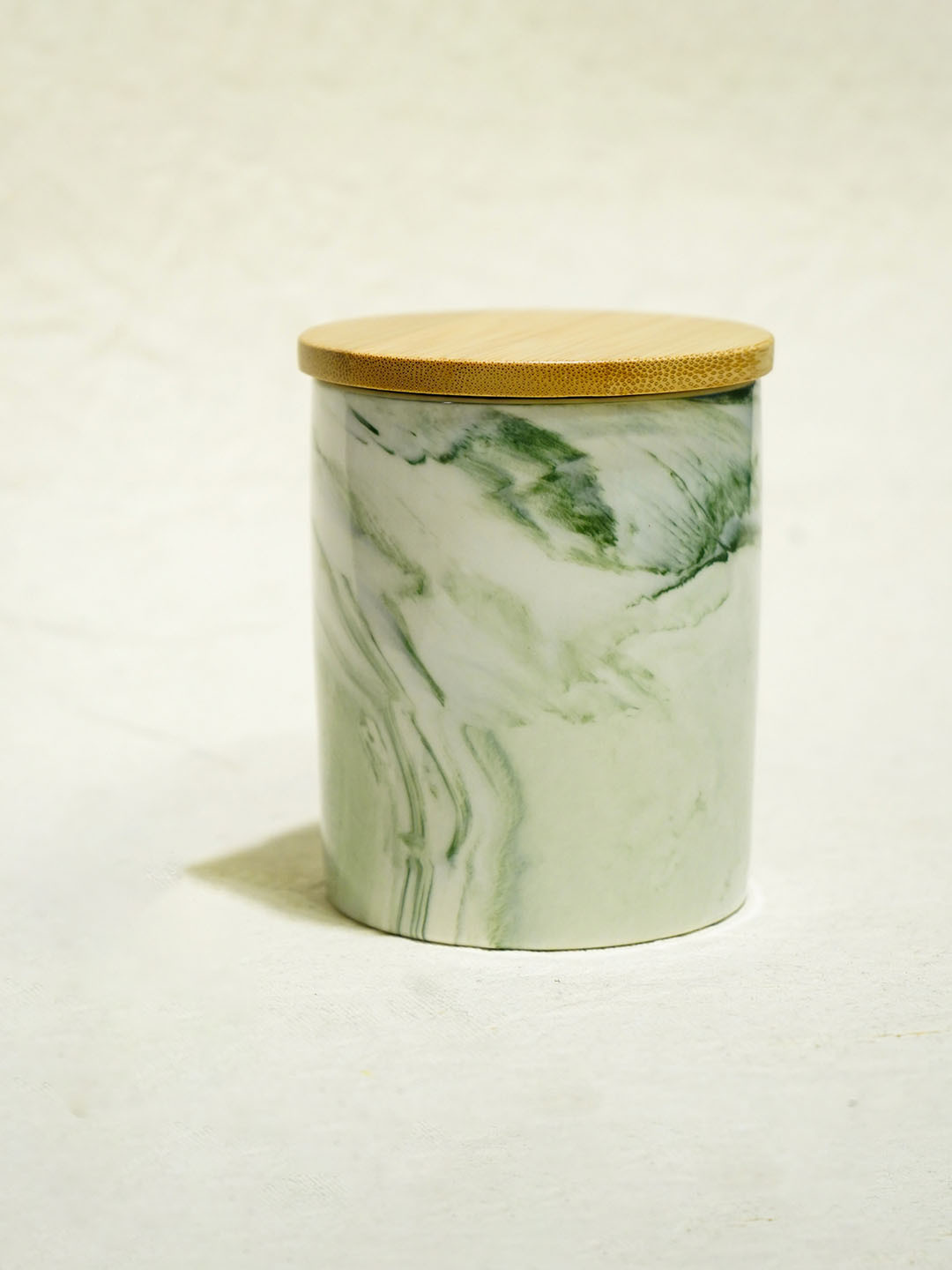 Ekhasa Green Marble Ceramic Air Tight Flip Top Graduated Container-400ml