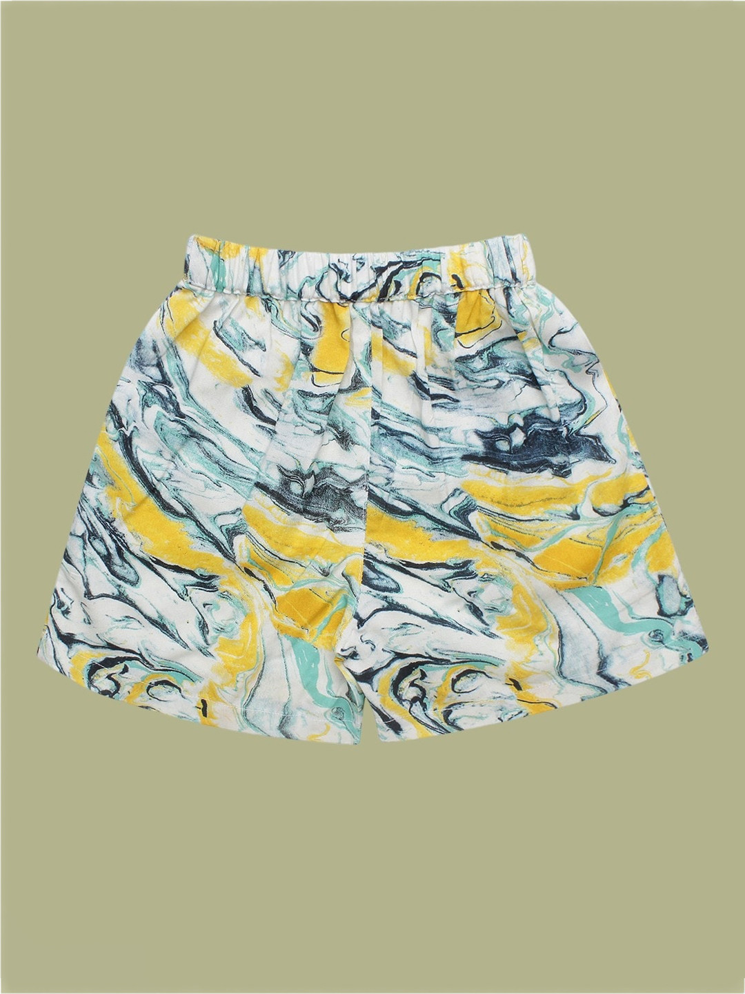 Superminis Boys Abstract Printed Mid-Rise Regular Shorts