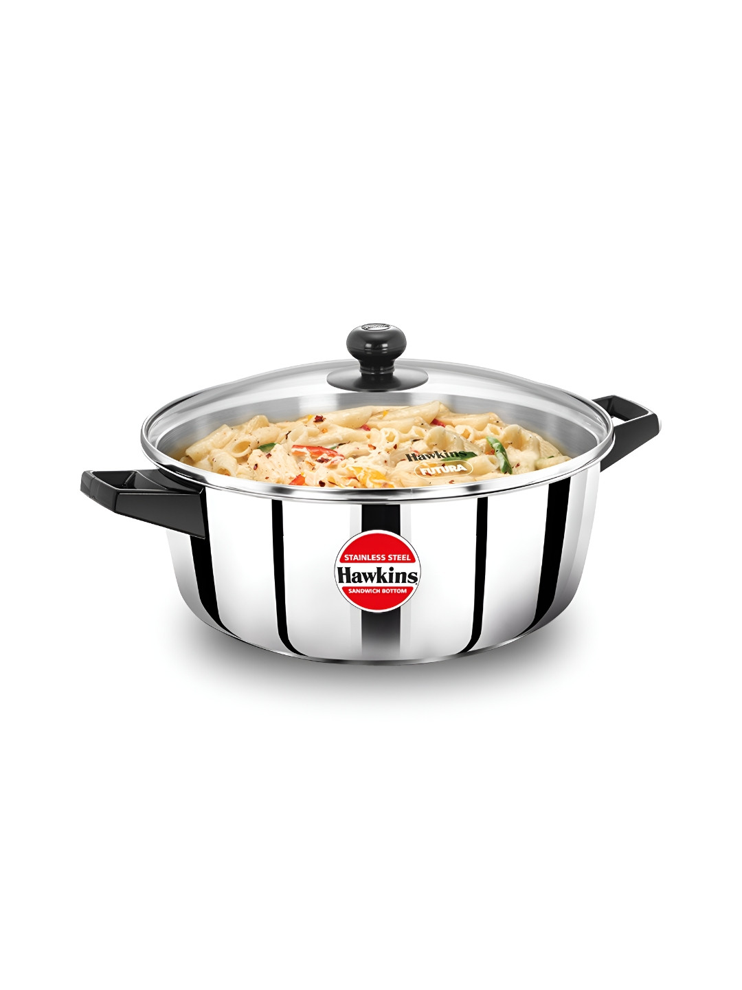 Hawkins Silver 5L Cook n Serve Casserole with Lid SSCB50G