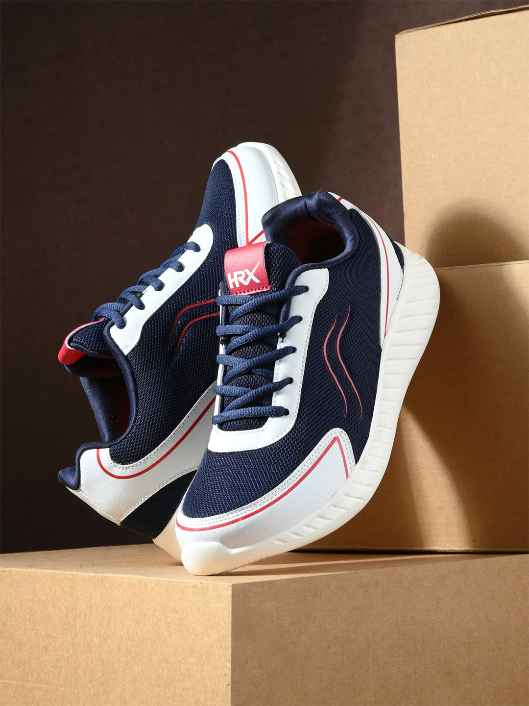 HRX by Hrithik Roshan Men Navy Blue Mesh Running Shoes