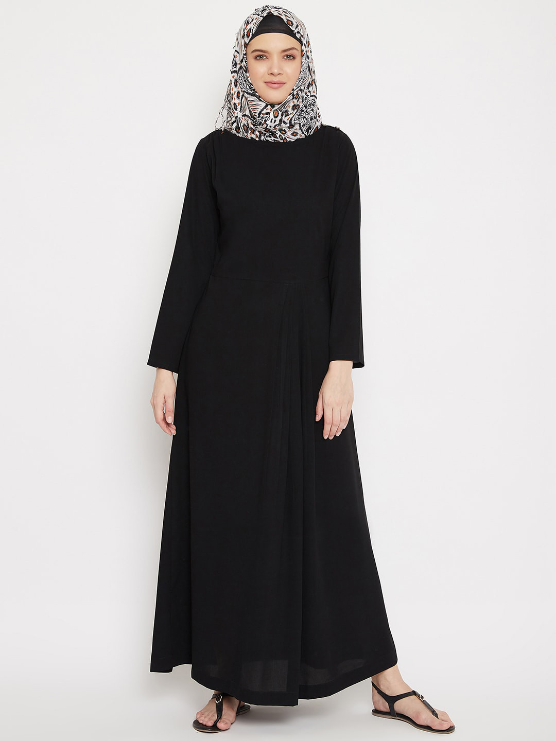MOMIN LIBAS Round Neck Abaya Burqa