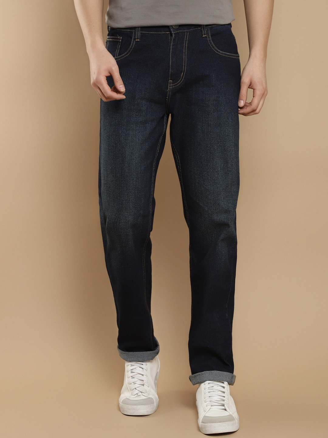 Harvard Men Jean Slim Fit Clean Look Light Fade Stretchable Jeans