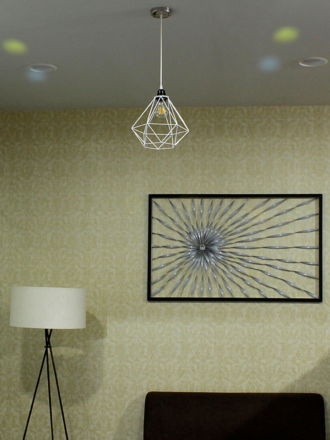 Craftter White Metal Contemporary Ceiling Lamps