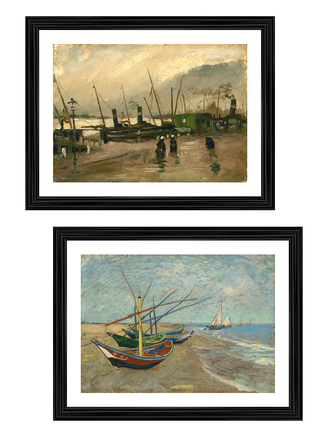 Adventures India Black & White 2 Pieces Wooden Wall Arts