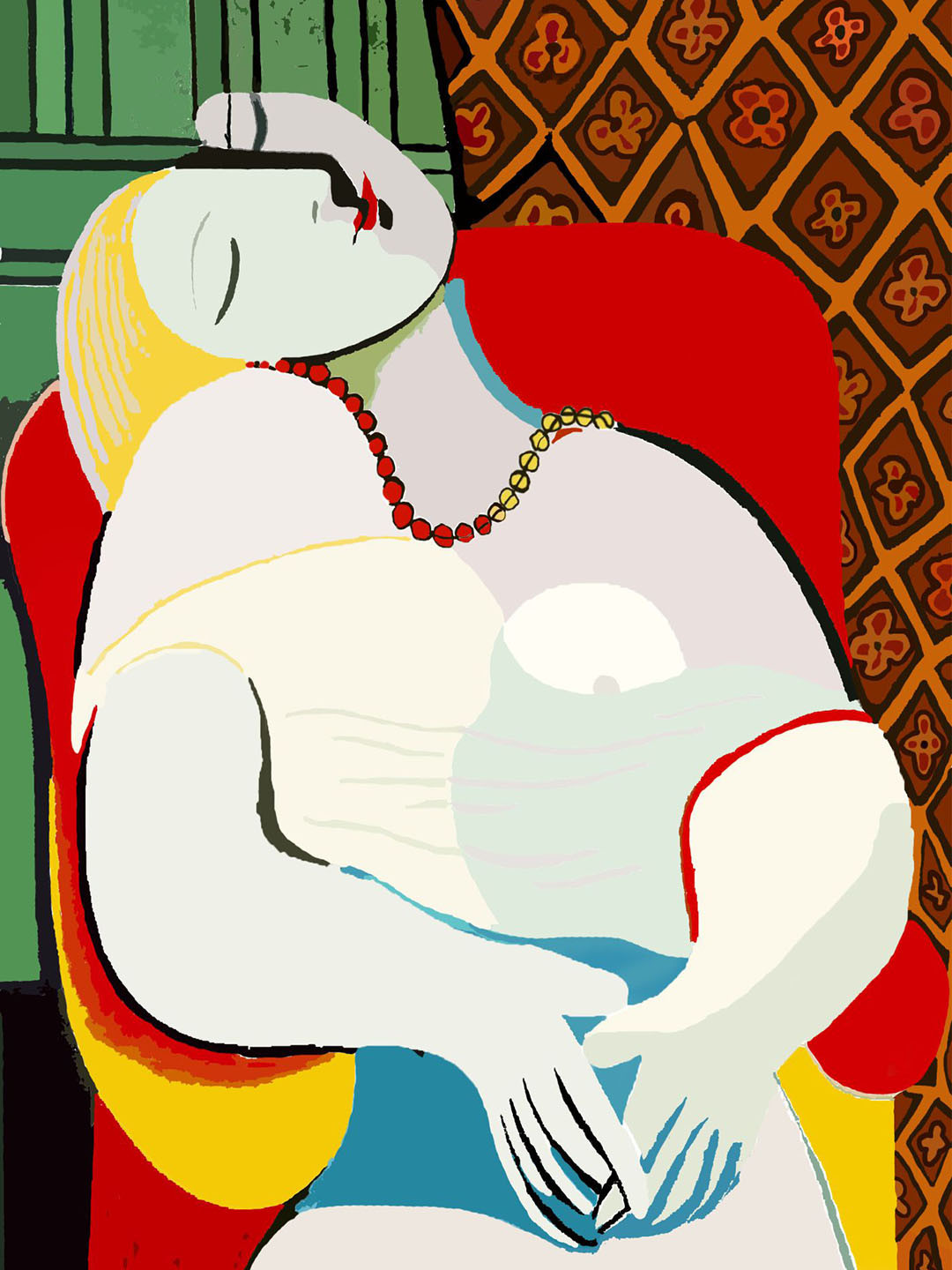 Adventures India Red Wooden Painting Wall Art