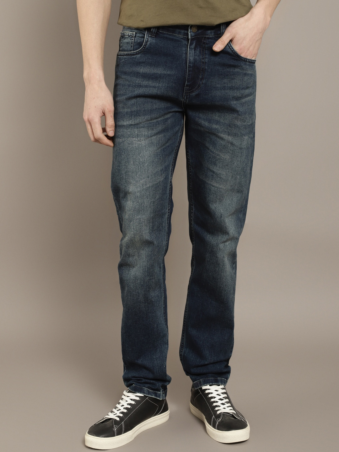 The Roadster Lifestyle Co Slim-Fit Stretchable Cotton Jeans