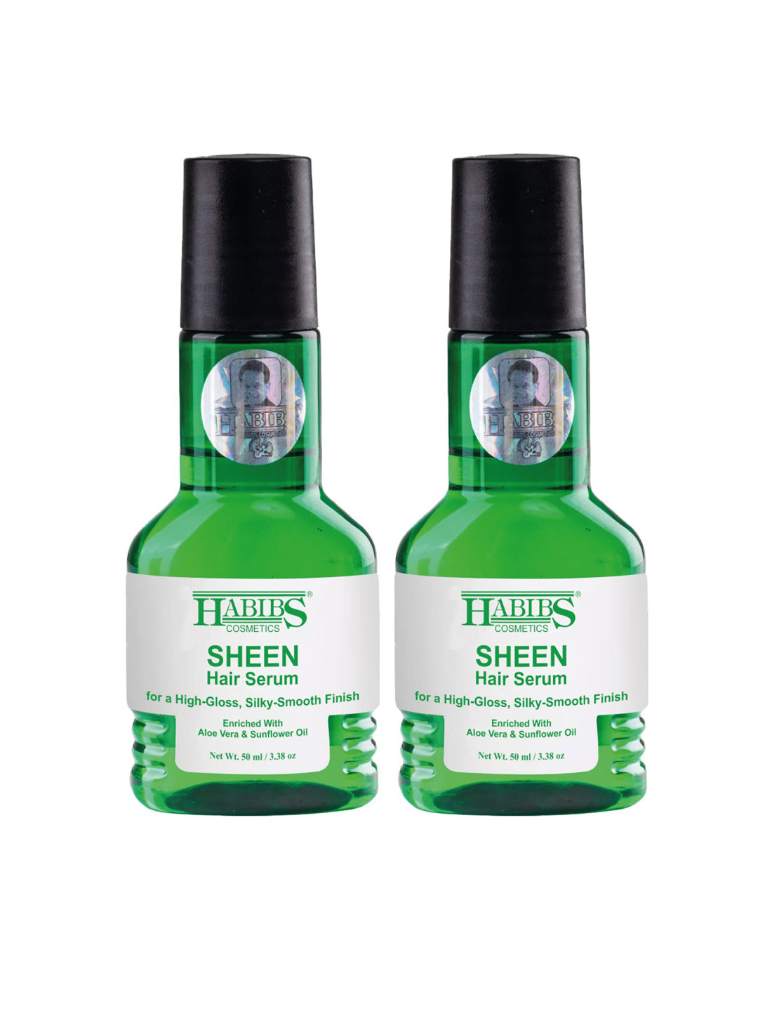 HABIBS Sheen Set of 2 Hair Serum For Silky Smooth Finish - 50ml Each