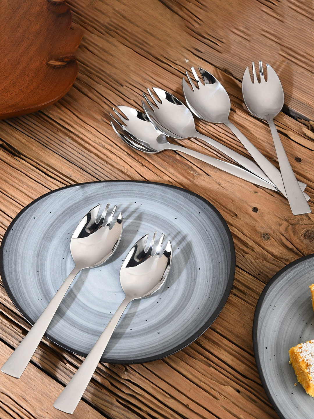 FNS Milan 6 Pieces Stainless Steel Fruit Forks