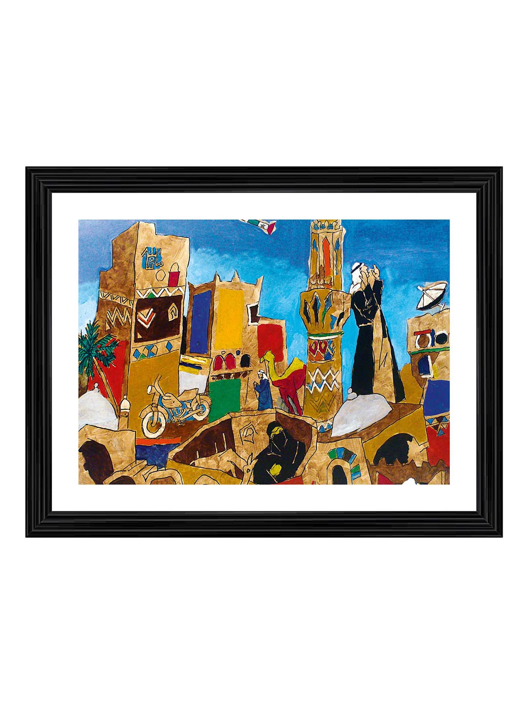 Adventures India The Culture Wood Wall Rectangle Paintings Wall Art -16 x 21 In