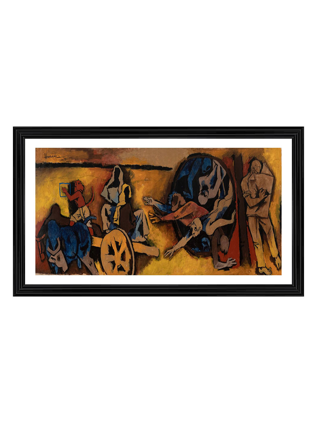 AdventuresIndia Beyond Theory Wood Wall Rectangle Paintings Wall Art-26.8 x 15.7In