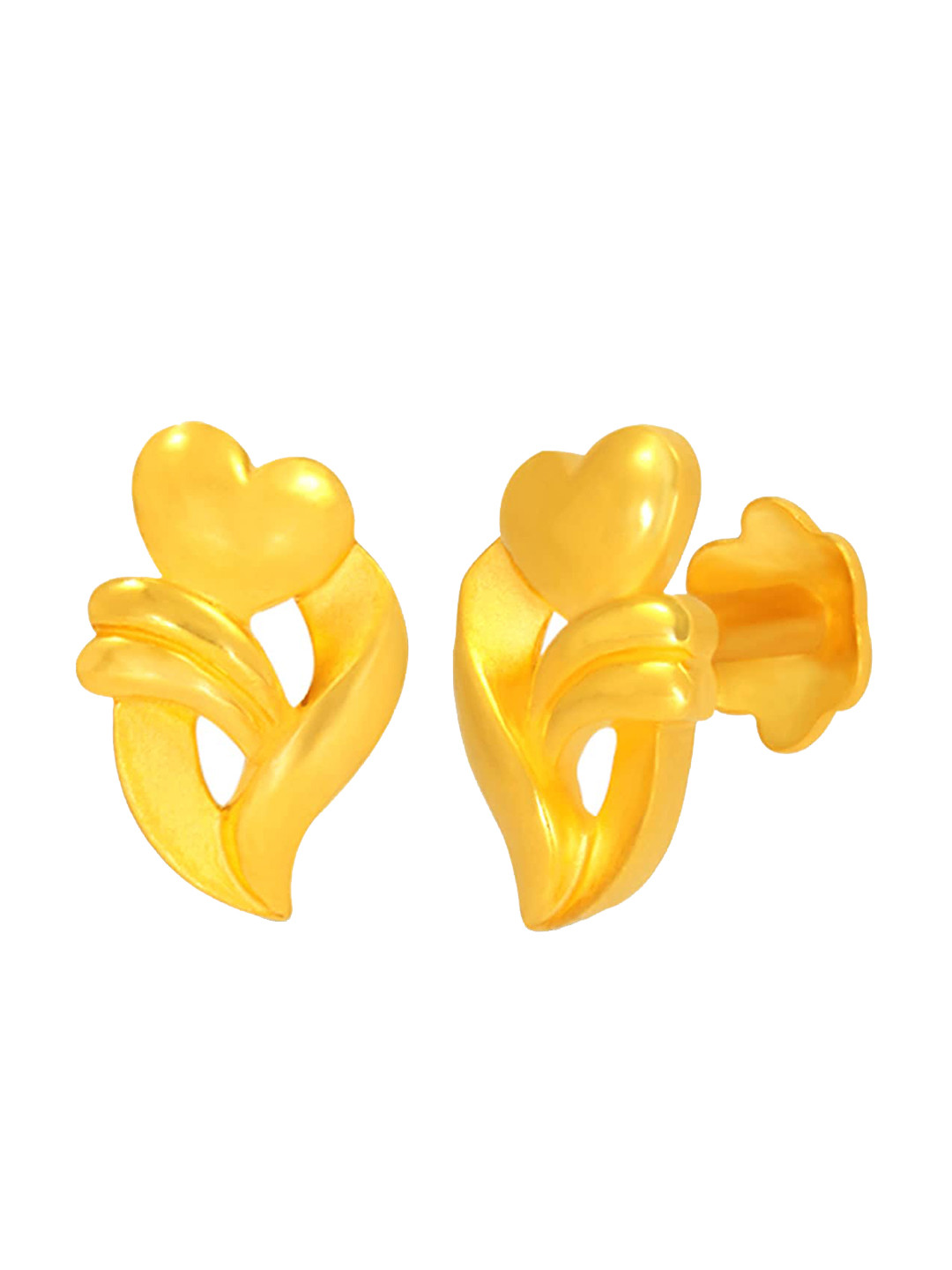 BHIMA Jewels 22K Hallmark 916 Purity Yellow Gold Studs Earrings