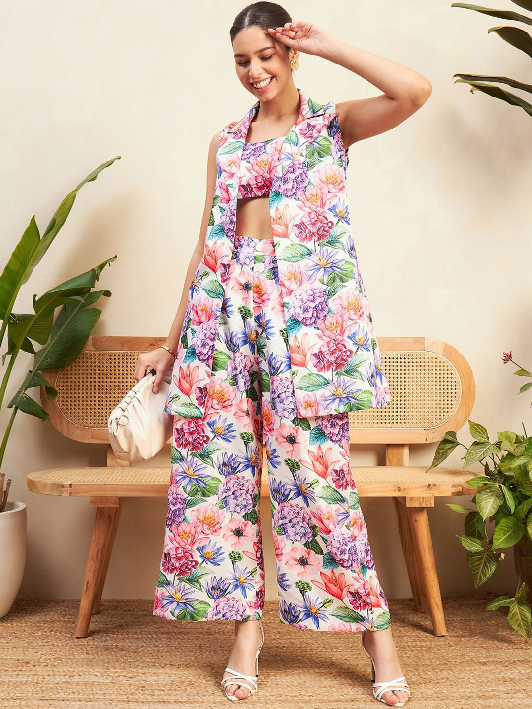 Uptownie Three Piece Linen Co-ord Set