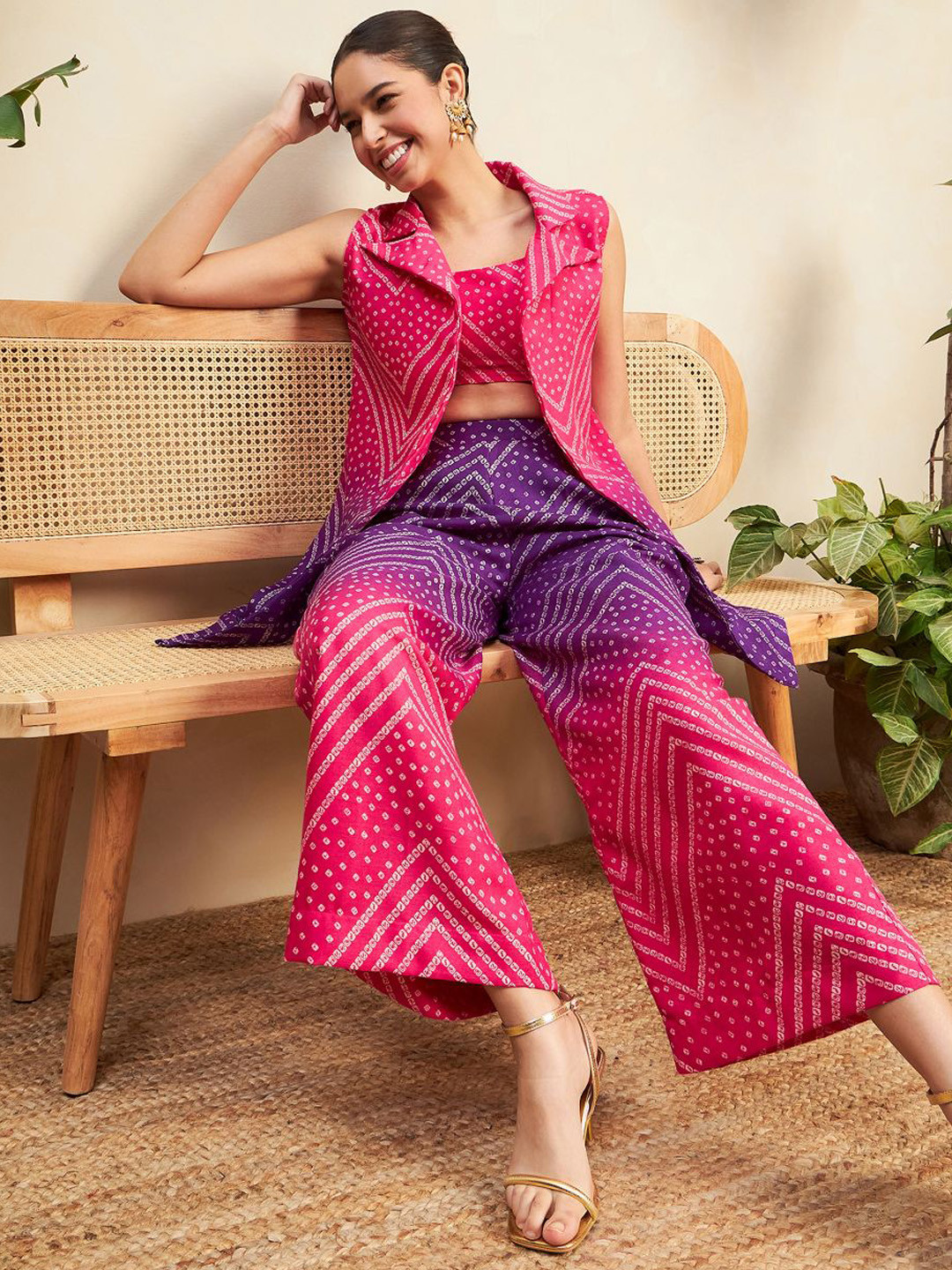 Uptownie Three Piece Linen Co-ord Set