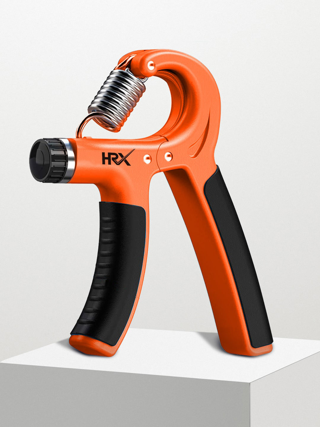 HRX by Hrithik Roshan Orange & Black Adjustable Hand grip Forearm Hand Gripper