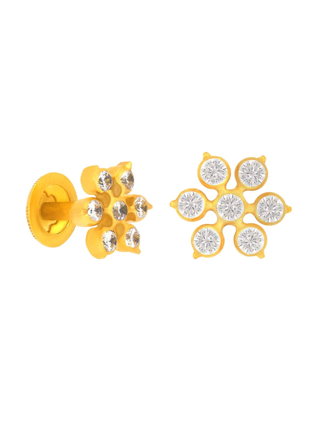 BHIMA 22KT Gold Studs Earrings-2.99gm
