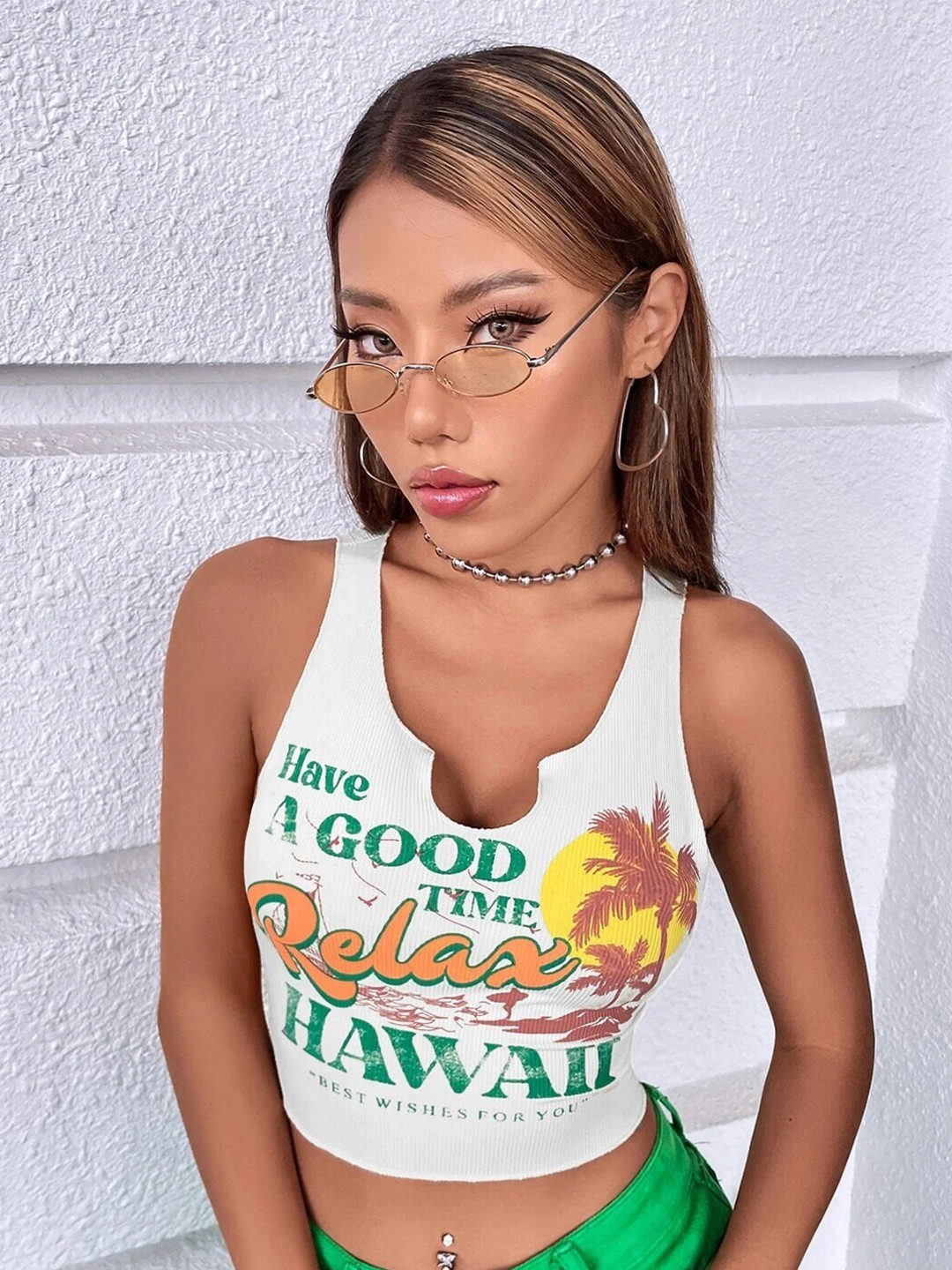 Stylecast X Slyck Graphic Print Tank Top