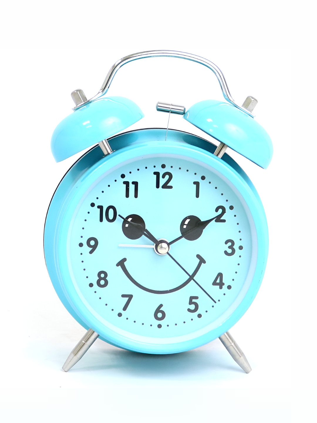 Sigaram Blue Textured Regular Alarm Clock