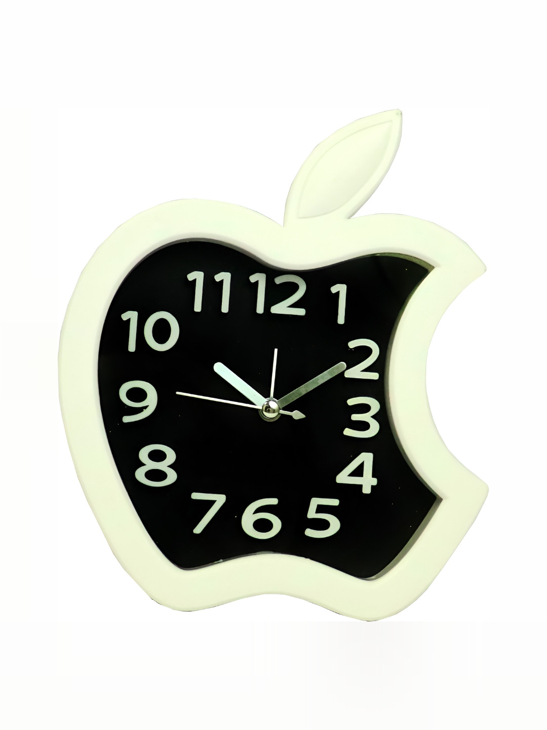 Sigaram Black & White Round Shaped Contemporary Analogue Alarm Clock