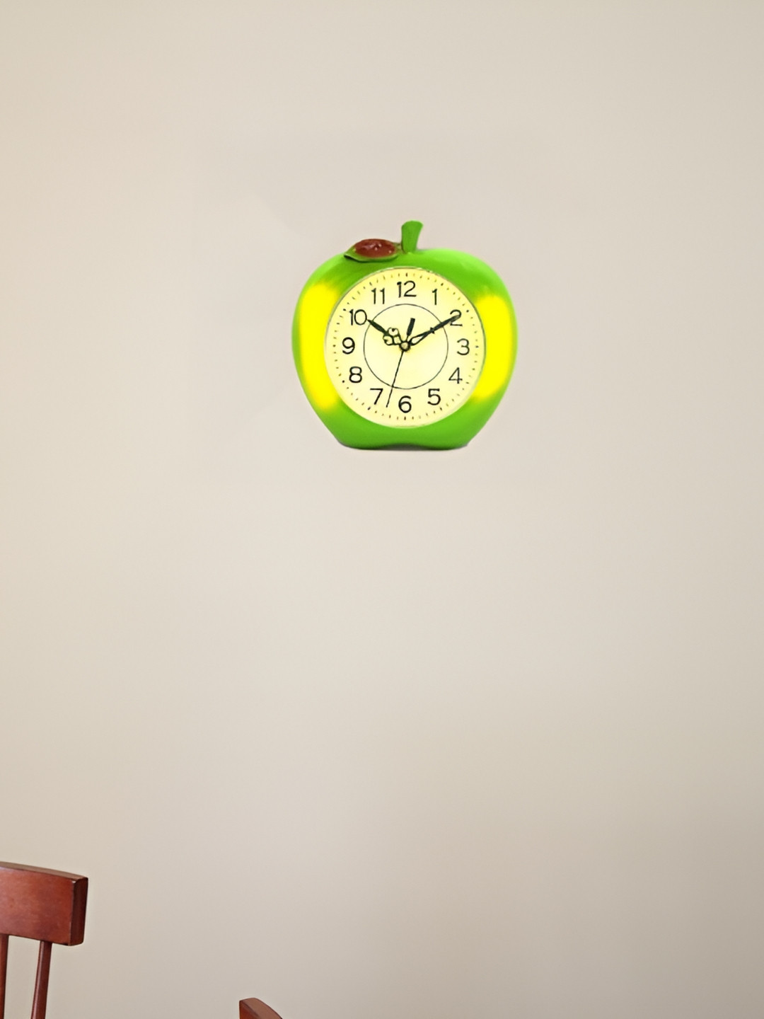 Sigaram Yellow & Green Regular Wall Clock