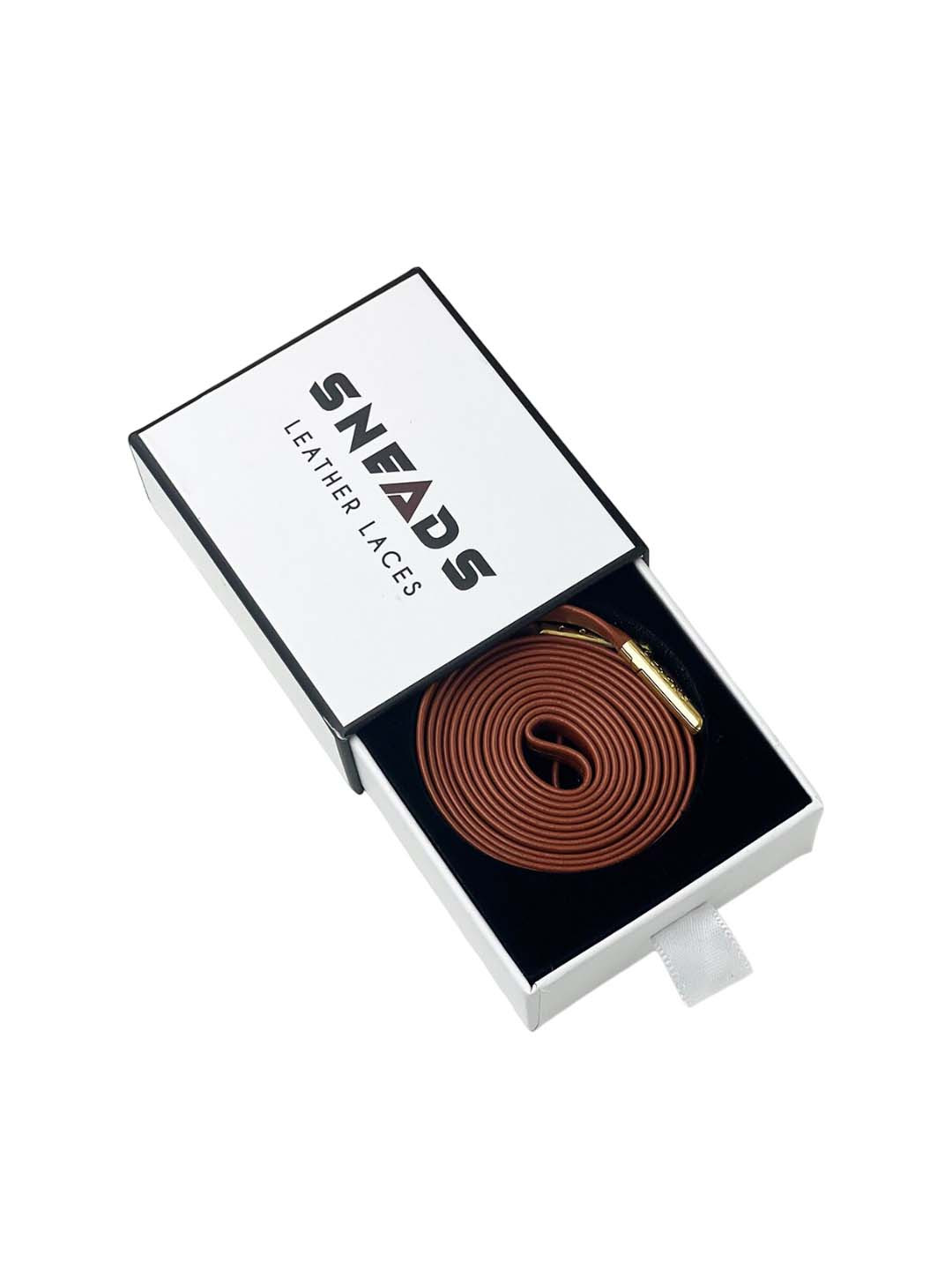 SNEADS Unisex Gold Plated Shoe Laces