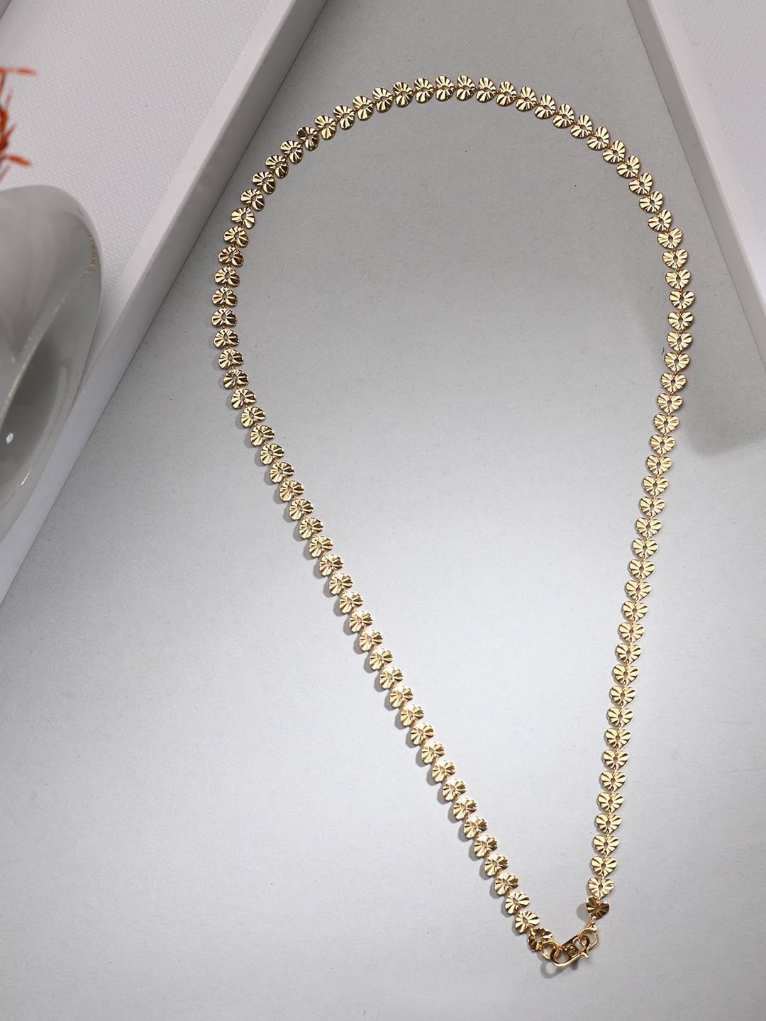 AanyaCentric Silver-Plated Beaded Anklets With Gold-Plated Chain