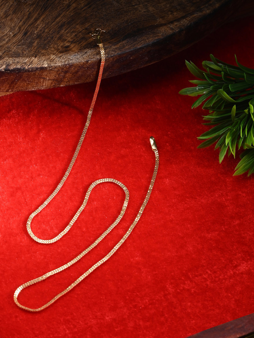 AanyaCentric Silver-Plated Anklets With Gold-Plated Chain