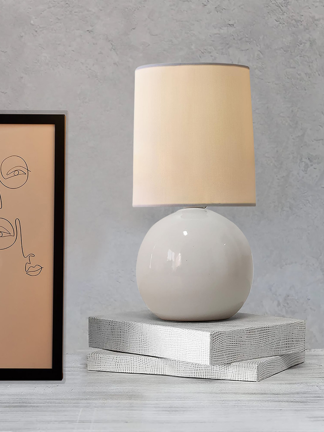 Homesake White Ceramic Contemporary Table Lamps
