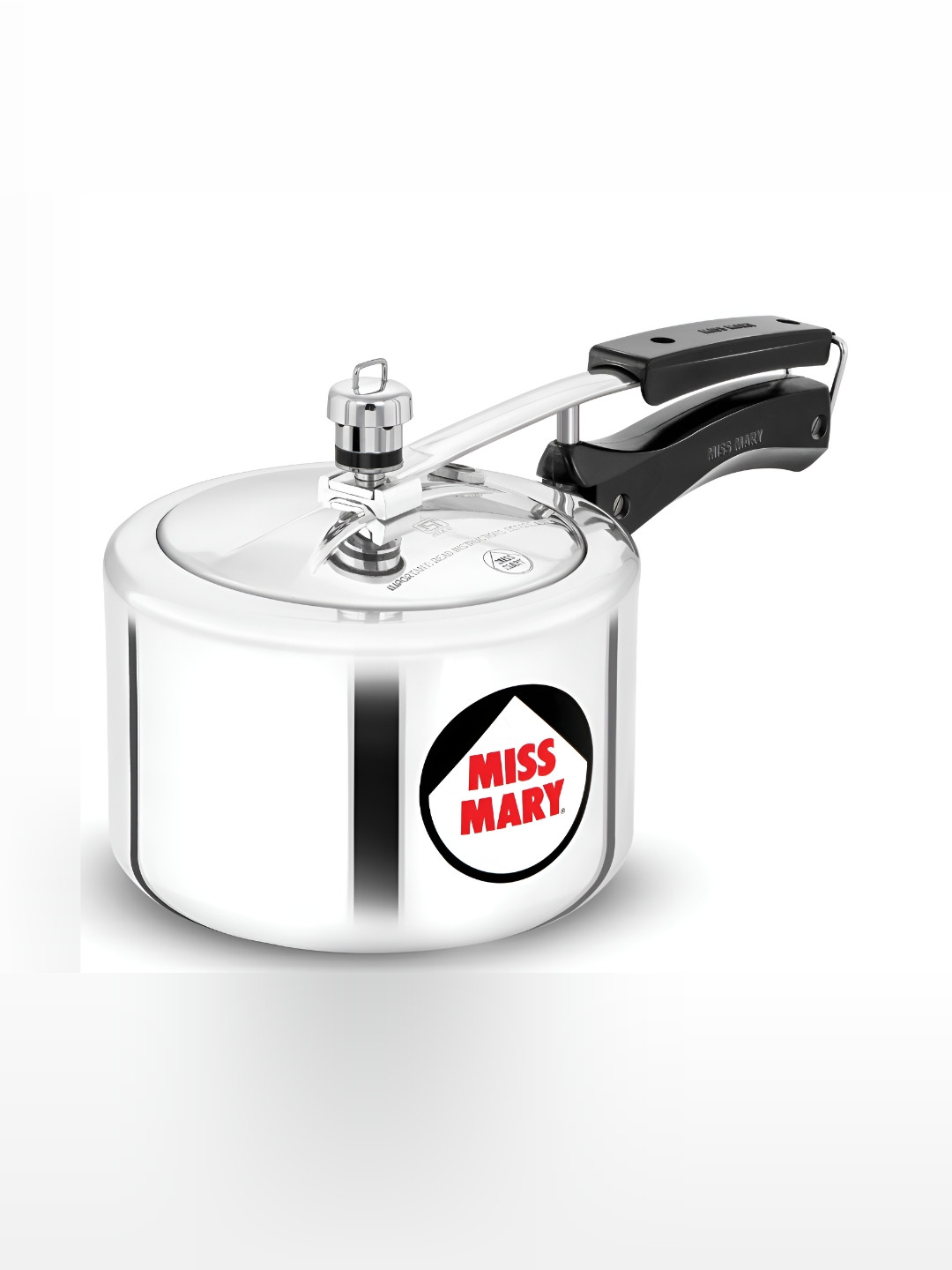 Hawkins Miss Mary Silver Aluminium 100% Leak-Tested Induction Inner Lid Pressure Cooker-2.5 L