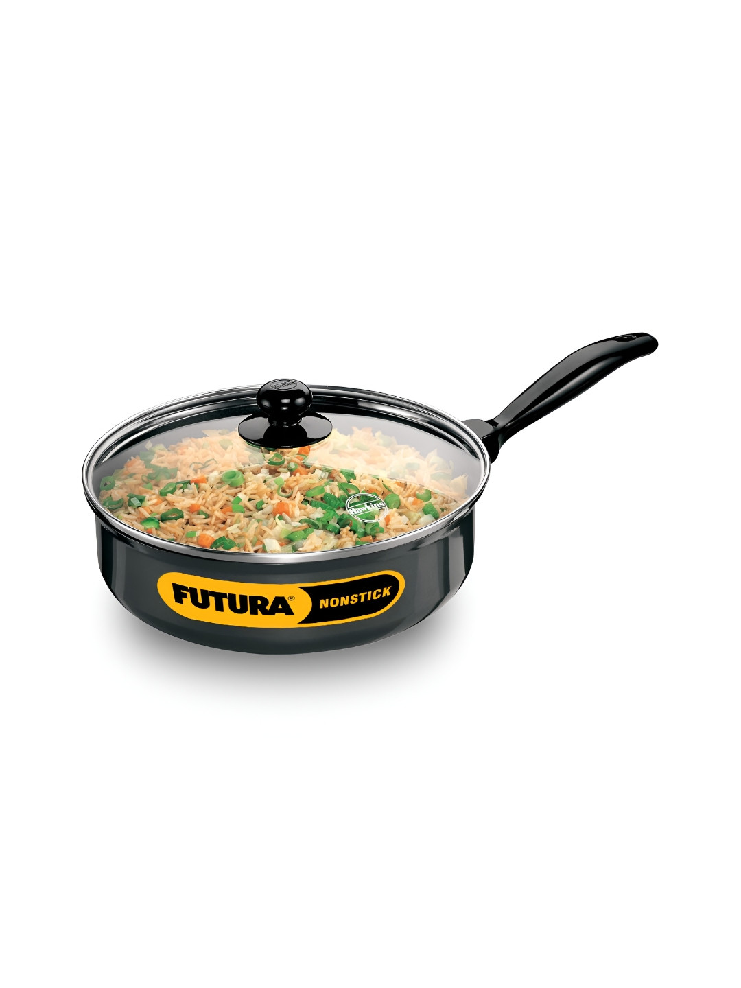 Hawkins Black Futura Curry Pan with Lid - 3.25L (NCP325G)