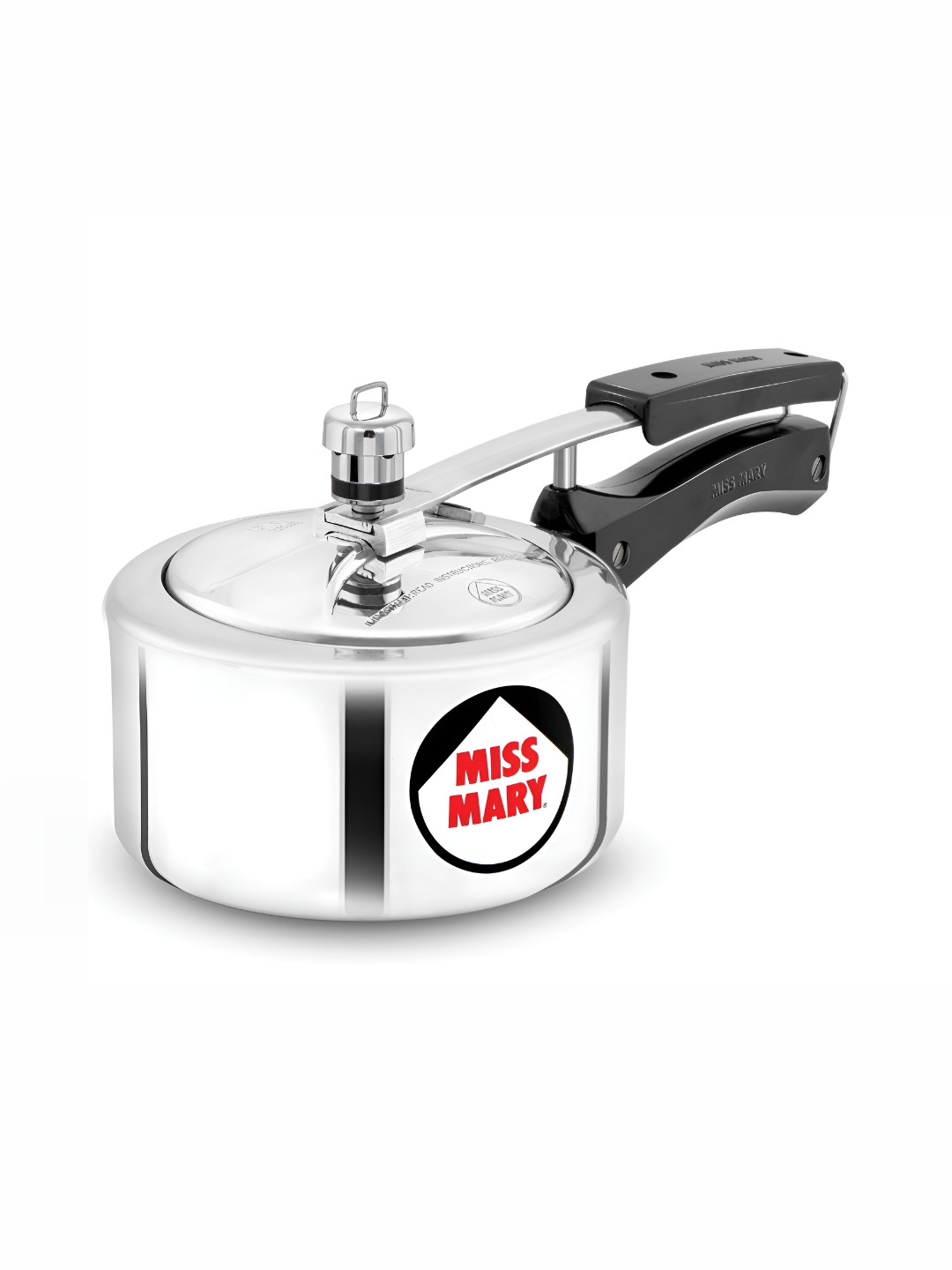 Hawkins Miss Mary Silver Aluminium 100% Leak-Tested Induction Inner Lid Pressure Cooker-1.5 L