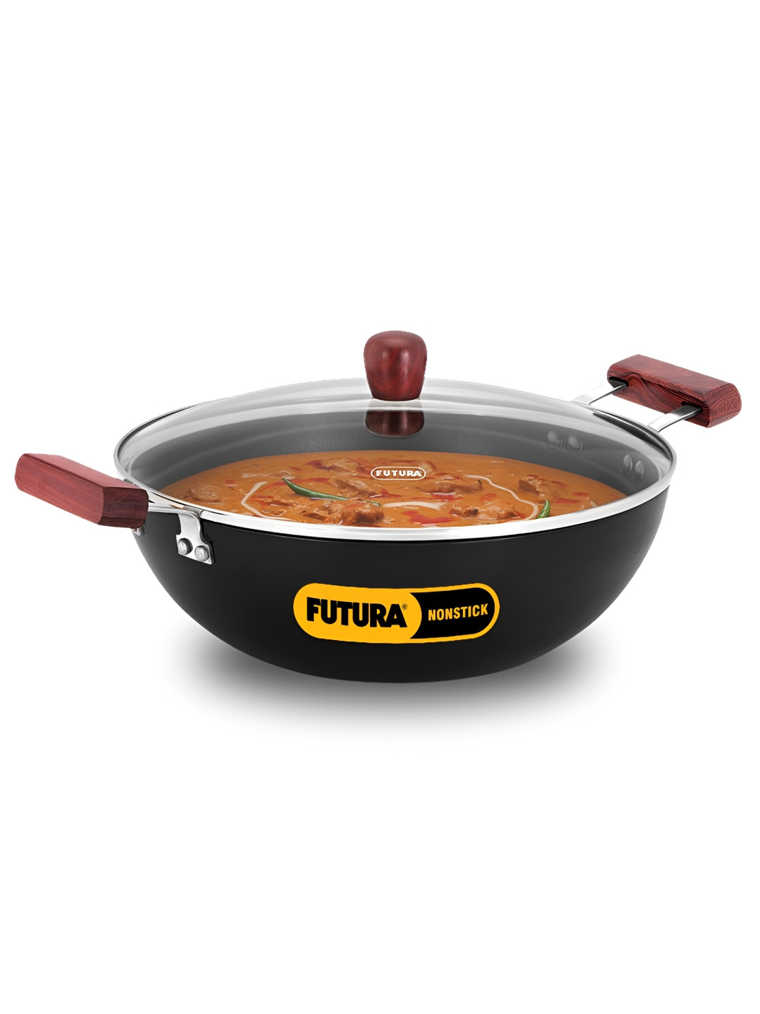 Hawkins Black Futura 5L Deep Kadhai with Lid (INK)