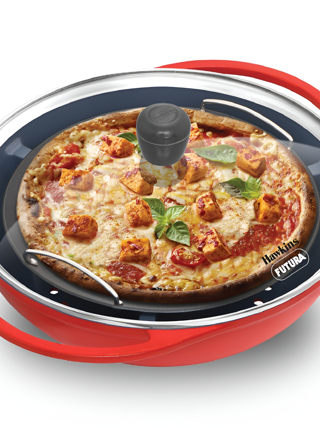 Hawkins Red 30cm Die-Cast Pizza Maker & Cake Baker