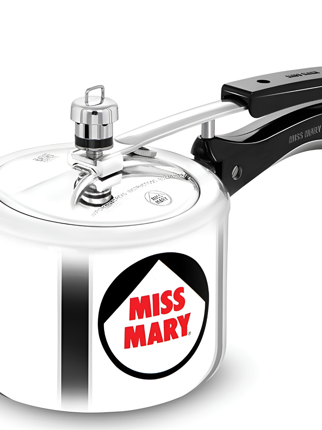 Hawkins Miss Mary Silver Aluminium 100% Leak-Tested Induction Inner Lid Pressure Cooker-2 L