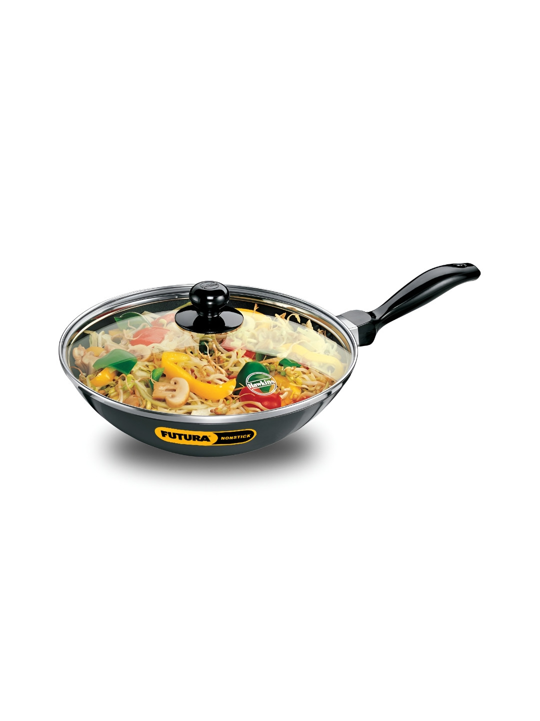 Hawkins Black Futura 2L Stir-Fry Pan with Lid (NDL)