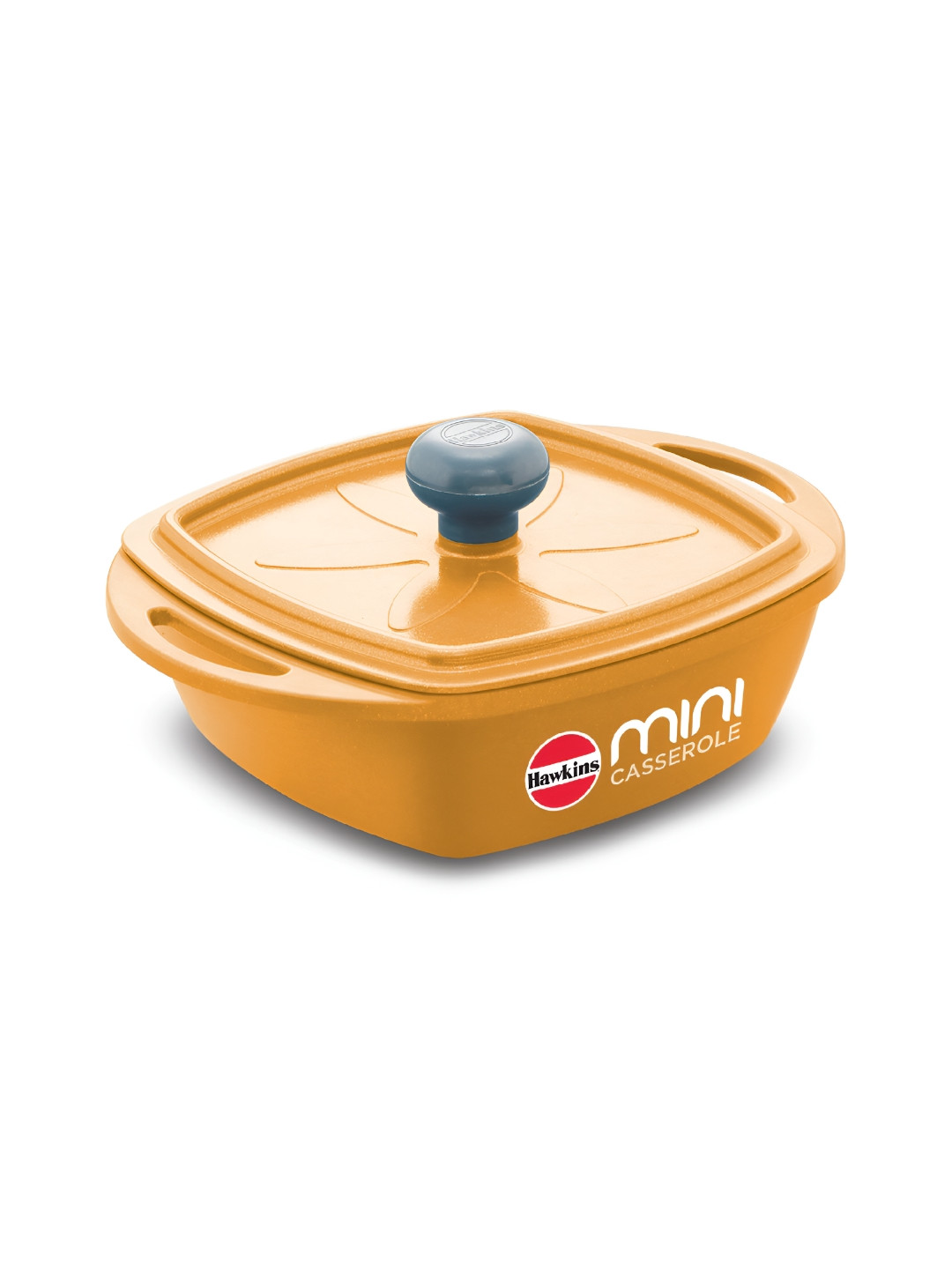 Hawkins Yellow Die-Cast Square Mini Casserole with Lid- 0.75L  (MCSY75)