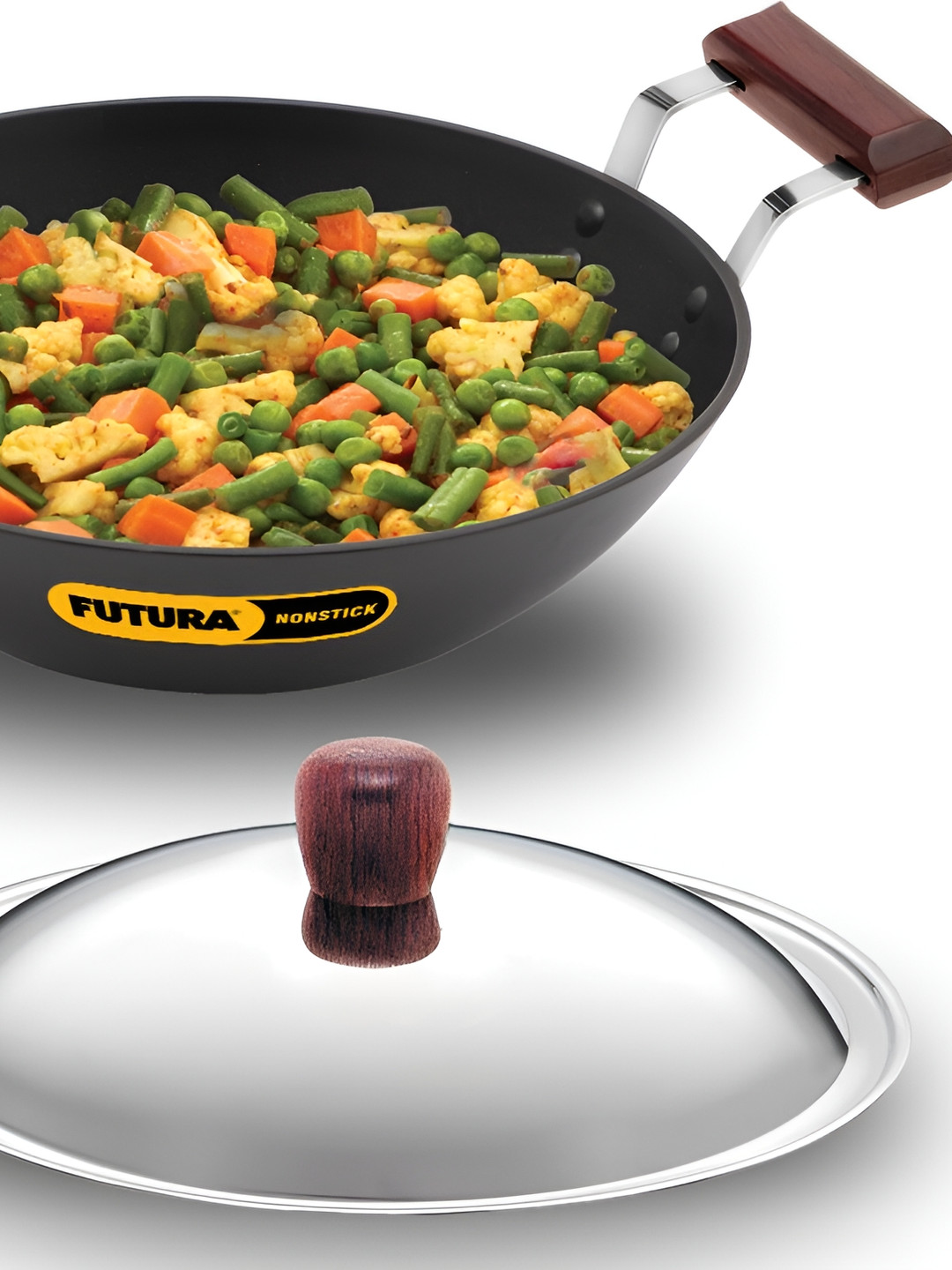 Hawkins Black Futura 2.5L Deep-Fry Pan with Lid (IND25S)