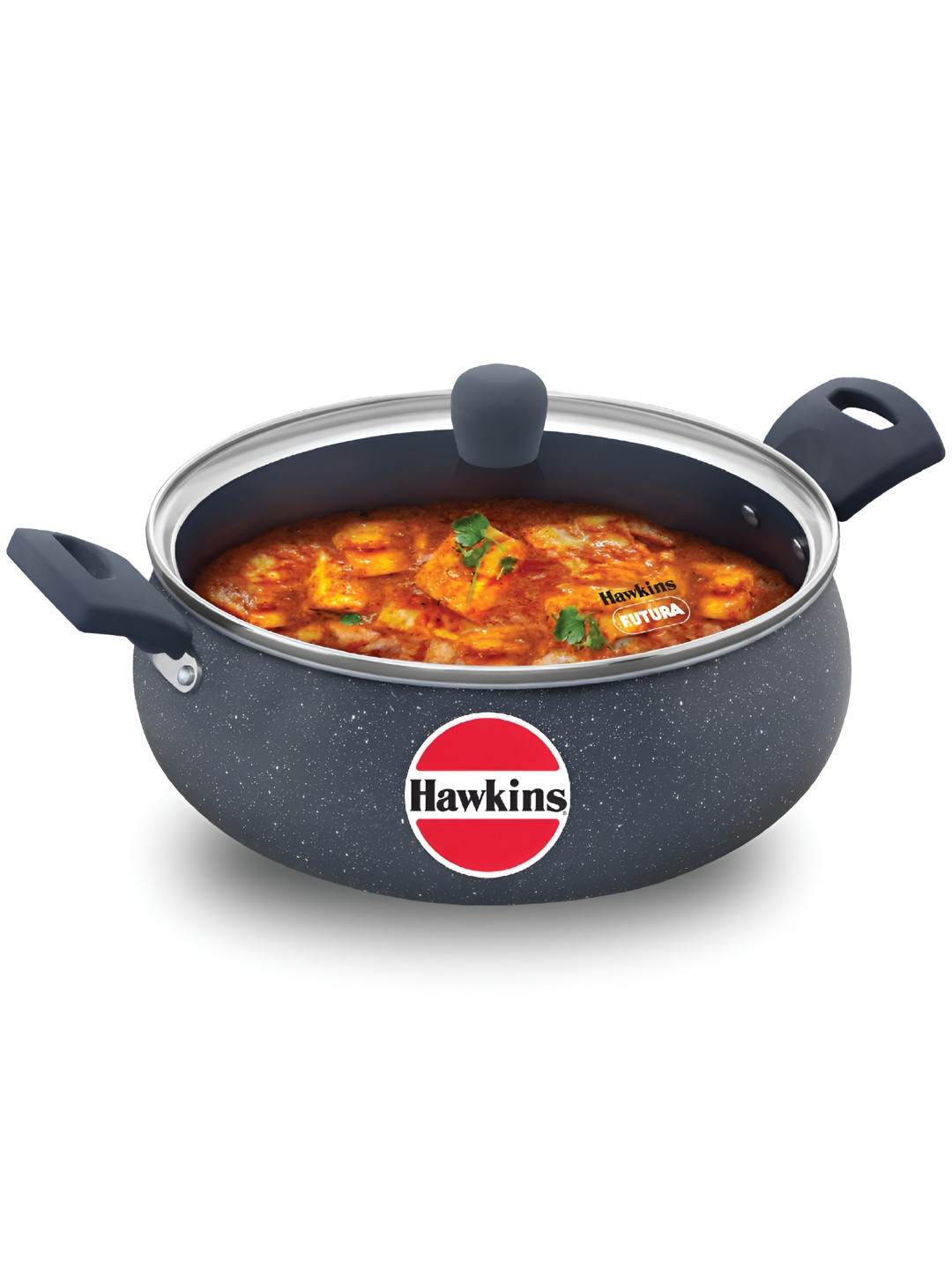 Hawkins Grey 5L Ceramic Nonstick Handi with Lid (ICH)