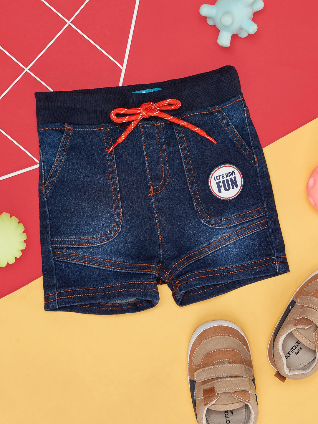 YU by Pantaloons Boys Mid Rise Denim Short