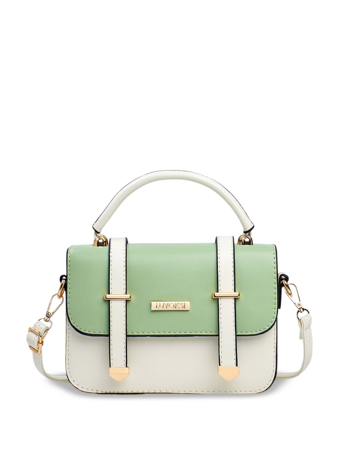 Luvoksi Colourblocked Structured Handheld Bag - Handbags for Women 27857116 | Myntra