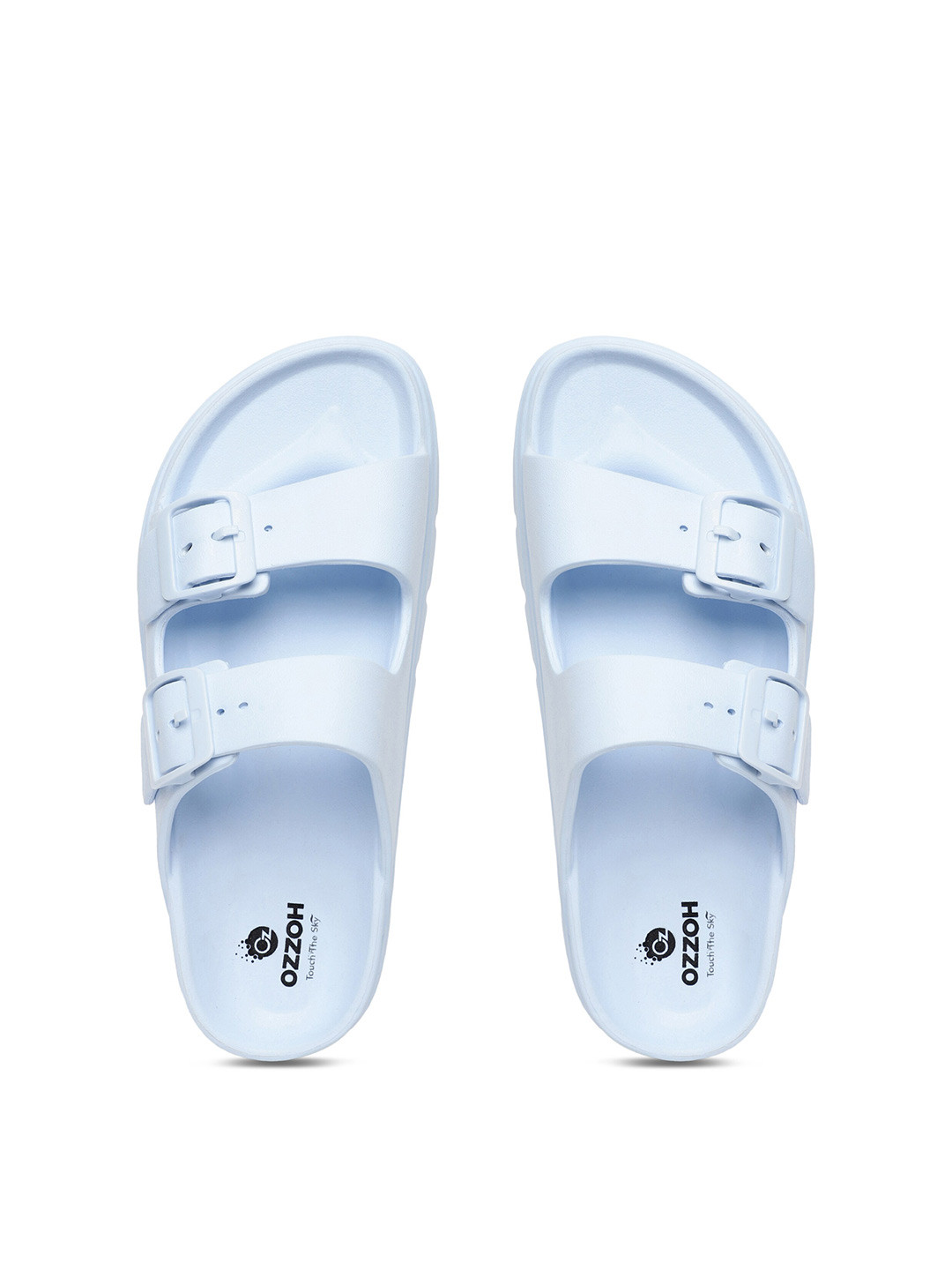 OZZOH Women Flexible Washable Sliders with Buckle